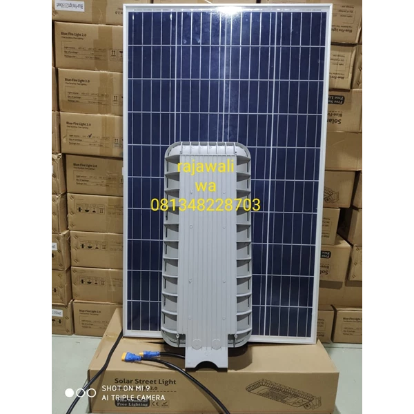  PJU solar powered lights 60 watts blue fire 2 in 1