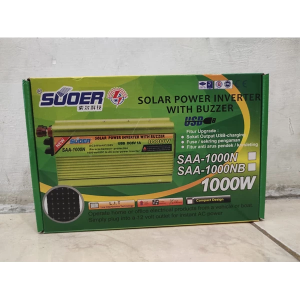 Solar Inverter Souer 1000 watt Ori (Dc12v -ac 220vac) Modified